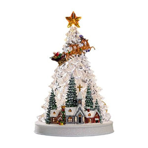 New Arrival LED Acrylic Transparent Church <b>Christmas</b> Tree with <b>Star</b> in the Top with Music <b>Christmas</b> Decoration Home Decoration - Product Image 4