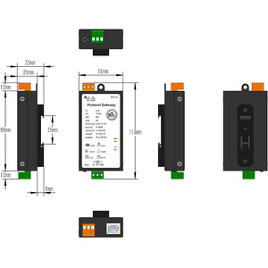 BAC1001-ARM BACnet Gateway 1*RS485 1*Ethernet 256 Points BTL Certified Modbus RTU to BACnet IP for BAS - Product Image 3