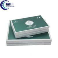 Caja de Regalo Creativa Vintage con Tapa Verde, Caja Rígida con Logotipo Personalizado para Frascos, Botellas, Perfumes, Productos de Cuidado de la Piel y Cosméticos