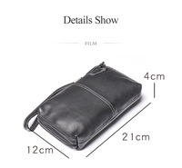 Dompet Kulit Sapi Asli Baru Grosir, Tas Selempang Pria Wanita, Dompet Panjang Minimalis Lembut, Kantong Ponsel