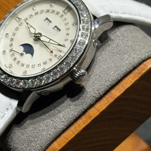 Luxury Elegant Diamond Embedded Moon Phase Date Multi Function <b>Automatic</b> Ladies Mechanical Wristwatch - Product Image 3