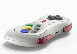 Manette de jeu sans fil originale 8BitDo M30 2.4G Mini blanche, batterie 480mAh, 35H d'autonomie, fonction Turbo pour PC, consoles SEGA Mini - Product Image 2