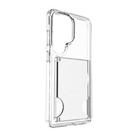 Étui de téléphone magnétique transparent deux-en-un pour S26 Ultra, compatible avec la recharge sans fil et le support magnétique pour voiture