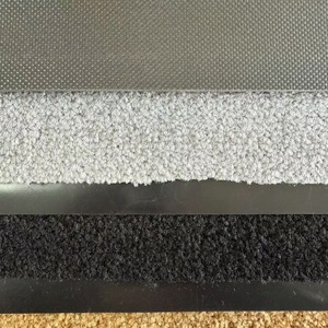 Tapete de Polipropileno Recubierto de PVC, Rectangular, Grosor Medio (0.4-0.6 Pulgadas) Alfombra Antideslizante para el Hogar, de Color Sólido, con Diseño de Mechones, Fácil de Limpiar - Product Image 3