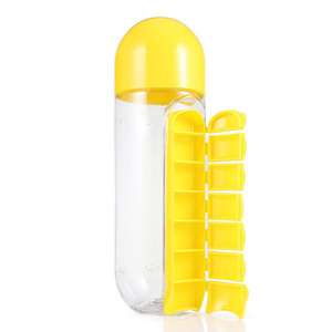Botella <span class=keywords><strong>de</strong></span> Agua Portátil al por Mayor con Pastillero Desmontable y Práctico Organizador <span class=keywords><strong>de</strong></span> Pastillas para 7 Días, <span class=keywords><strong>Tapa</strong></span> <span class=keywords><strong>de</strong></span> Plástico TOUR - Product Image 4