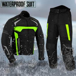 Bacca Moto vêtements de course pour hommes CE approuvé imperméable Cordura veste pantalon gants en cuir caractéristiques de protection pour motos - Product Image 2