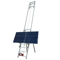 2025 nouvelle échelle de plate-forme de travail mobile avec palan électrique 200kg 25m élingue de câble métallique de panneau solaire 220v matériau en acier pour un usage domestique