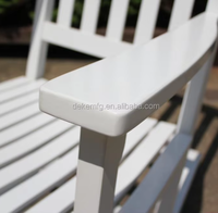 Nouvelle chaise à bascule en bois traditionnelle, conception à lattes en bois massif pour patio porche et salon intérieur extérieur