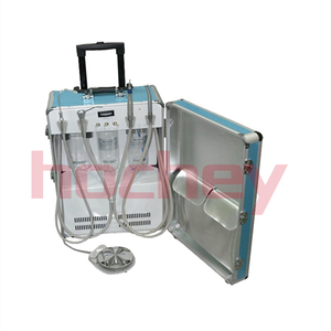 Poltrona odontoiatrica portatile portatile portatile Hochey per apparecchiature odontoiatriche con compressore d'aria incorporato