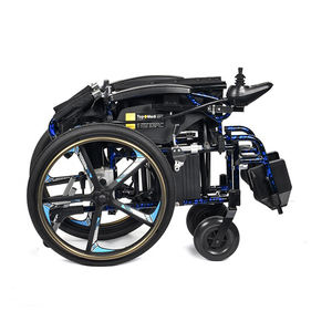 Silla de ruedas de aluminio plegable, con batería de litio - Product Image 4