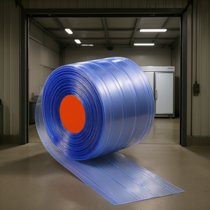 Rideau à lanières en PVC 75 pieds x 8 pouces, en plastique côtelé, pour porte de garage industrielle, imperméable, en rouleau en vrac - Product Image 3