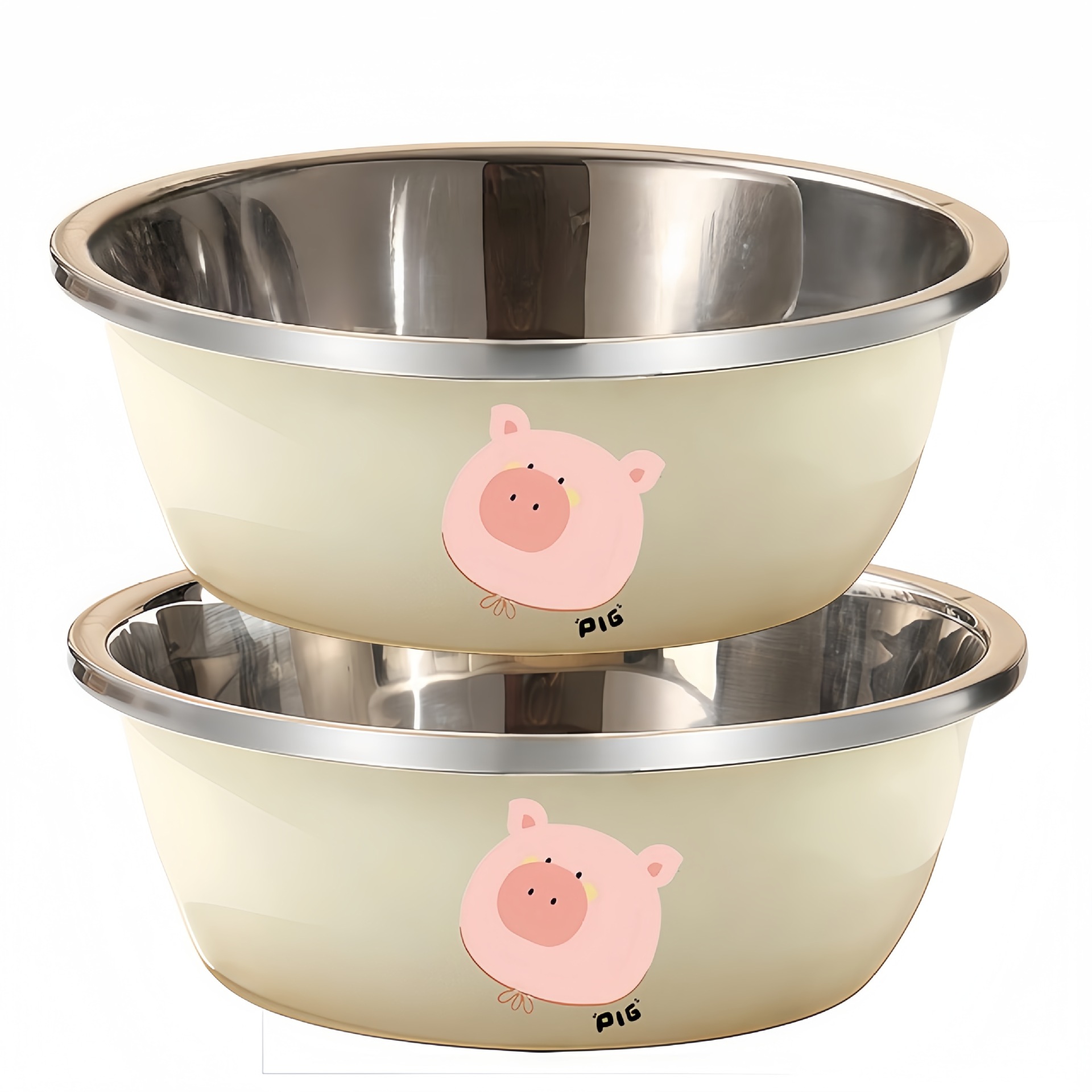 Deux bols de cuisine [Zodiac Pig] de 30 cm