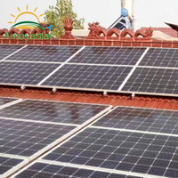 Amoy Solar Mid Clamp Support de montage solaire en aluminium sans cadre 10KW Garantie 25 ans Charge de vent 60M/s Congélateur solaire monté en hauteur