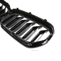 Accessoires extérieurs modifiés Grilles avant en fibre de carbone ABS Grille à double lamelles pour Bmw série 5 G30 2020-