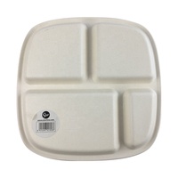 Assiette de bébé en fibre de bambou pour enfant, design personnalisé avec compartiment, 6-9 pouces