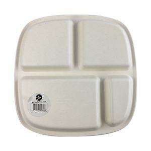 <span class=keywords><strong>Assiette</strong></span> de bébé en fibre de <span class=keywords><strong>bambou</strong></span> pour enfant, design personnalisé avec <span class=keywords><strong>compartiment</strong></span>, 6-9 pouces - Product Image 5