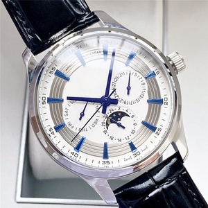 高品質高級デザイナーメンズ40MM自動巻き機械式クォーツ腕時計サファイアガラスステンレススチール防水ポインター - Product Image 3