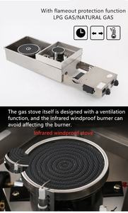 Équipement d'intérieur de style coré<span class=keywords><strong>en</strong></span> Barbecues <span class=keywords><strong>à</strong></span> <span class=keywords><strong>gaz</strong></span> extérieurs <span class=keywords><strong>en</strong></span> vente Lowes Commentaires Hot Pot Table pour restaurants Hot Pot Bbq Grill - Product Image 3