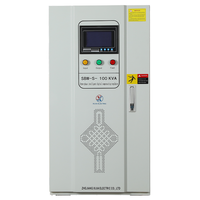 Stabilisateur de tension automatique triphasé SBW-100KVA 300KVA/200KVA avec écran LCD, grande puissance, compensation AVR pour utilisation SVC