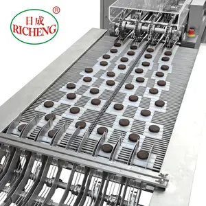 Automatic Four Lane cookies multiplier chocolate equipment snack biscuit bake machines production line