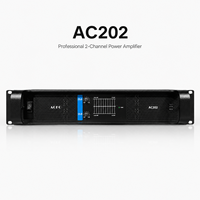 Amplificateur de puissance professionnel 2 canaux 200W classe H, montage en rack, amplificateur audio DJ pour enceintes PA, caissons de basses et sonorisation de scène.