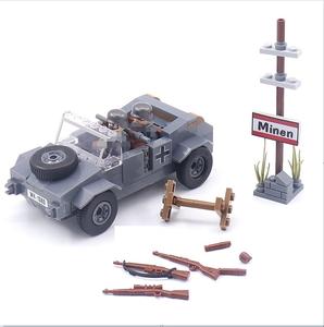 ชุดตัวต่อแบบจำลองอาวุธทหารสงครามโลกครั้งที่ <span class=keywords><strong>2</strong></span> ยานพาหนะทหาร ประกอบเอง ของเล่นตัวต่อ พร้อมทหาร <span class=keywords><strong>2</strong></span> นาย - Product Image 1
