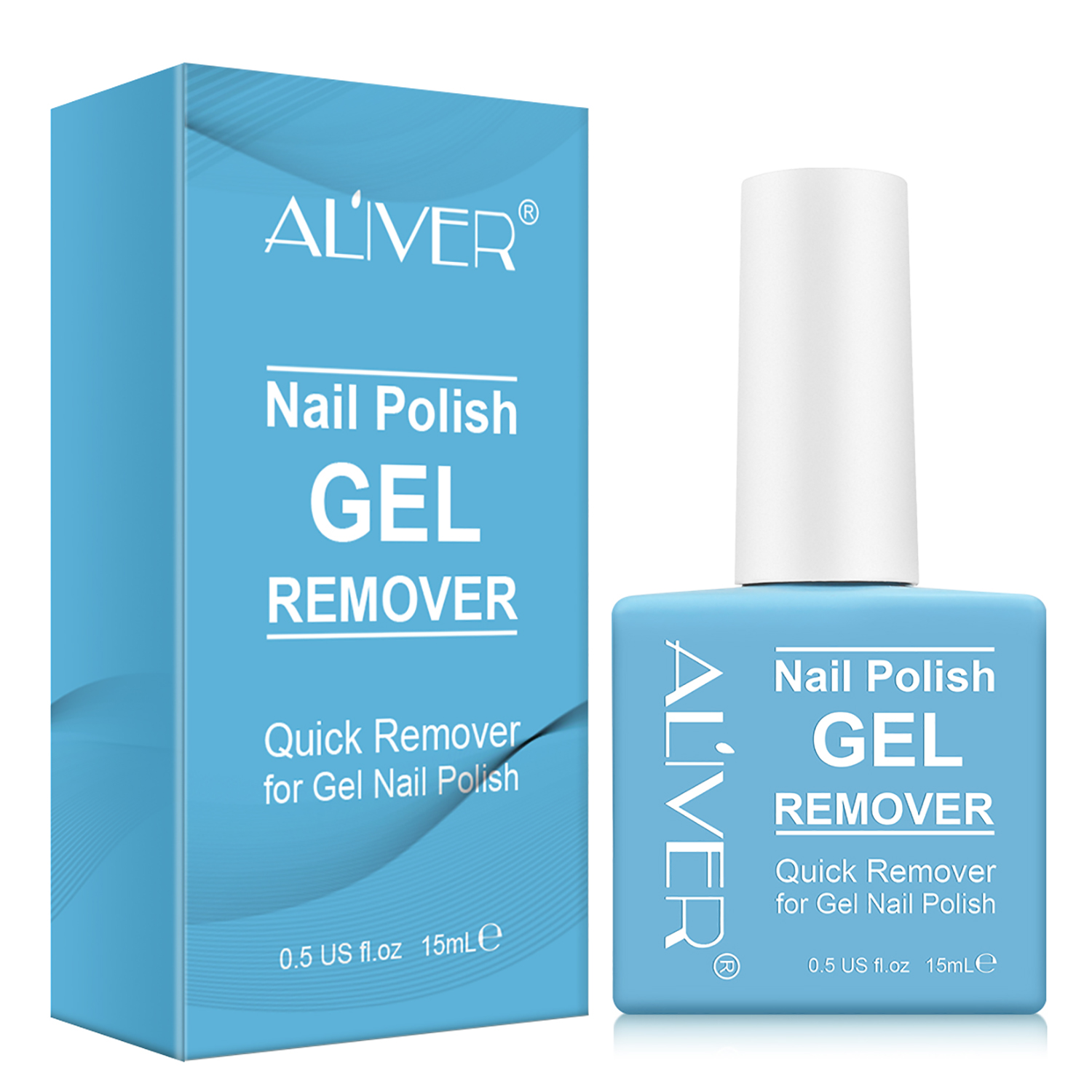 ALIVER Quick Remover Gel Nail Polish No Hurts Soak Off UV Gel Nail Polish Burst Magic Organic Nail Polish Fast Remover