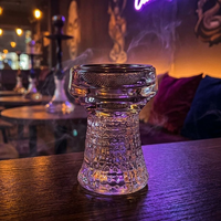 Tête de chicha en verre miroir de luxe durable – Idéale pour les voyages