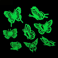 Autocollant décoratif lumineux découpé sur mesure avec logo personnalisé, imprimé UV, en vinyle imperméable, qui brille dans le noir, pour interrupteur mural