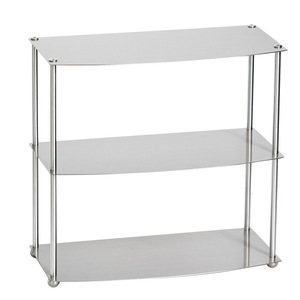 Support de rangement pour boissons en acier inoxydable, design moderne et minimaliste, présentoir de <span class=keywords><strong>table</strong></span> multifonctionnel à trois niveaux - Product Image 5