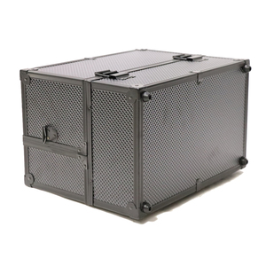 Trucco Dell'organizzatore Delle Donne del PVC Portatile del Metallo Della Lega di Trucco Dell'organizzatore Casa Cosmetico Con Serratura Scatola di Make Up Scatole Borsa Valigia - Product Image 3