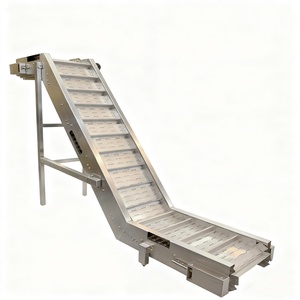 High Quality Stainless Steel <strong>Inclined</strong> <strong>Conveyor</strong> Belt Food Beverage Farm Use-Adjustable Speed Customizable Dimensions Easy Clean - Product Image 1
