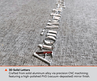 Lettres métalliques personnalisées CNC découpées au laser en acier inoxydable Design Alphabet Logo Publicité extérieure Enseignes commerciales