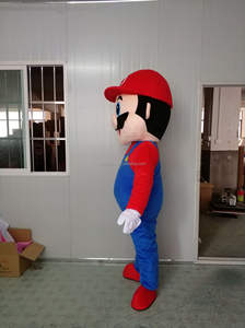 Efun quantité minimale de commande 1 PC Vente en gros d'usine en stock Prix bon marché Mascotte de <span class=keywords><strong>Mario</strong></span> en <span class=keywords><strong>peluche</strong></span> de fourrure douce personnalisée Mascotte pour affichage Costumes de mascotte - Product Image 2