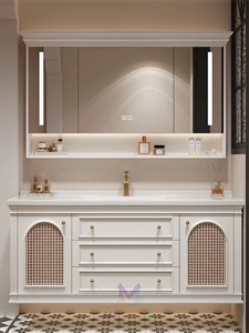 Mueble de Baño de Madera Maciza de Alta Calidad, Estilo Mediterráneo, Ecológico, <span class=keywords><strong>para</strong></span> Hotel y Hogar - Product Image 2