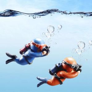 Décor d'<span class=keywords><strong>aquarium</strong></span> chasseur trésor, figurine d'<span class=keywords><strong>action</strong></span>, plongée à poissons, ornement de réservoir, Design réaliste, paysage, grotte, décor de bassin - Product Image 6