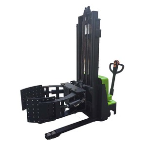 1 Ton 1.5 Ton 3 m Penumpuk Gulungan Kertas Elektrik Penumpuk Pallet Elektrik Forklift Penjepit Gulungan Kertas CE - Product Image 1