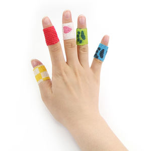 Parmak ağrısı kurtarma için 1 inç geniş çok renkli elastik parmak bandı bandaj Wrap - Product Image 3