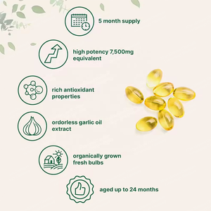 Cápsulas de Gel Suave de Ajo para Adultos, Marca Privada OEM, 300 Unidades, Extracto de Ajo Añejo, Suplementos Herbales Antioxidantes, 2 Cápsulas de Gel Suave por Unidad - Product Image 3