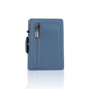 Cartera de Lujo para Hombre con Organizador de Tarjetas - Cuero PU con Cremallera y Bolsillo para Monedas (Éxito de Ventas 2025/Grabado de Logotipo Gratuito) - Product Image 5