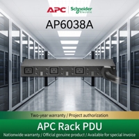 Boîtier de distribution d'alimentation en rack APC AP6038A d'origine authentique, PDU 0U/1U 220-240V 63A 3x prises C19, noir, IP20