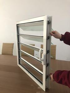 Marco de aleación de aluminio norteamericano <span class=keywords><strong>Ventanas</strong></span> y puertas de toldo de aluminio de doble acristalamiento templado simple - Product Image 5