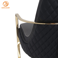 Canapé d'extérieur en cuir véritable noir, mobilier de luxe moderne pour enfants, meubles d'extérieur, réplique, pour loisirs