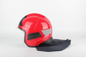 새로운 디자인 EN443 레드 소방관 헬멧 저렴한 가격의 고품질 헬멧 - Product Image 3