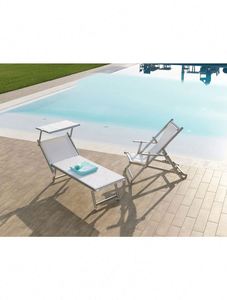 Swimming Pools and Hotels Italian <b>Folding</b> <b>Sun</b> <b>Lounger</b> Aluminum Beach Rust Resistant Stackable Uv Water Sunbed - Product Image 4