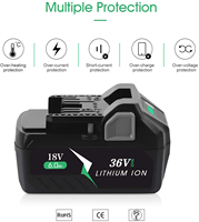 Batterie lithium-ion 0037-1749 BSL36A18 36 V Multi Volt 2,5 Ah BSL36A18 6,0 Ah Li-lon 372121M 36V/18V Batterie lithium-ion pour outil électrique