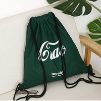 Sacs à dos multi-usages réutilisables en coton avec logo personnalisé Sacs à dos à cordon en toile 100% coton