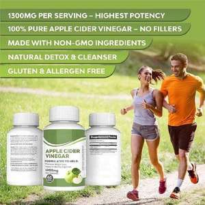 Vinager Gummies วิตามินสลิมช่วยในการทำความสะอาดดีท็อกซ์60นับ<span class=keywords><strong>2022</strong></span>ตัวอย่างฟรี OEM ODM ฉลากส่วนตัวน้ำตาลต่ำ - Product Image 1