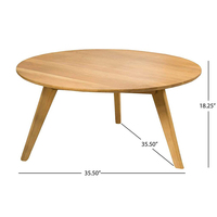 Petite table basse en bois massif nordique Simple et pratique du, légère et adaptée aux besoins de la maison