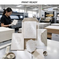 Carte de mariage imprimée numériquement avec dorure à chaud, carte de vœux personnalisée, impression rapide pour cérémonie, faible quantité minimale de commande